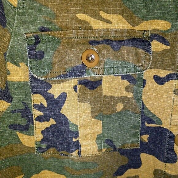 Sanctuary Camo Utility Jacket Shacket-Large-Pockets-Unlined-Lightweight - Picture 4 of 8